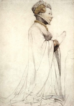  Hans Pintura al %C3%B3leo - Juana de Boulogne Duquesa de Berry Renacimiento Hans Holbein el Joven